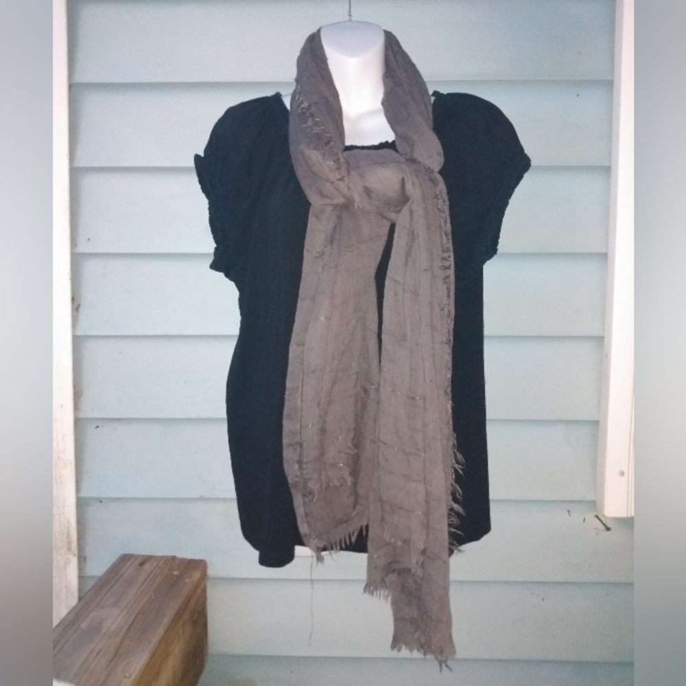 Light Gray Wrap or Scarf